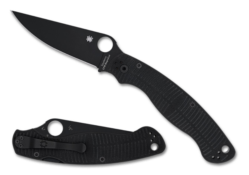 Spyderco Military 2 Salt Black Blade Magnacut