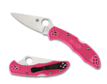 Spyderco Delica Pink Heals Satin Blade