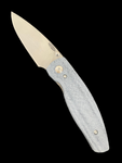 TRM Neutron 2 3D Contoured Lizard Skin Denim Micarta