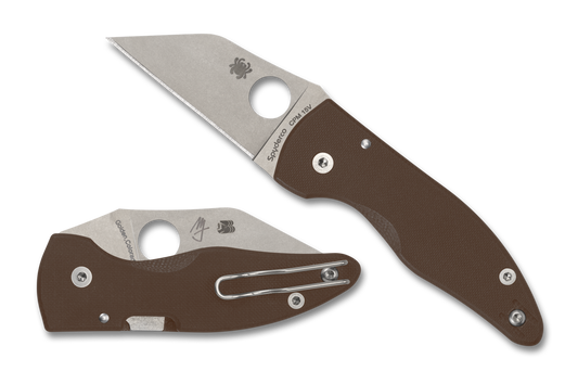 Spyderco Microjimbo 15V Sprint Run Brown G10