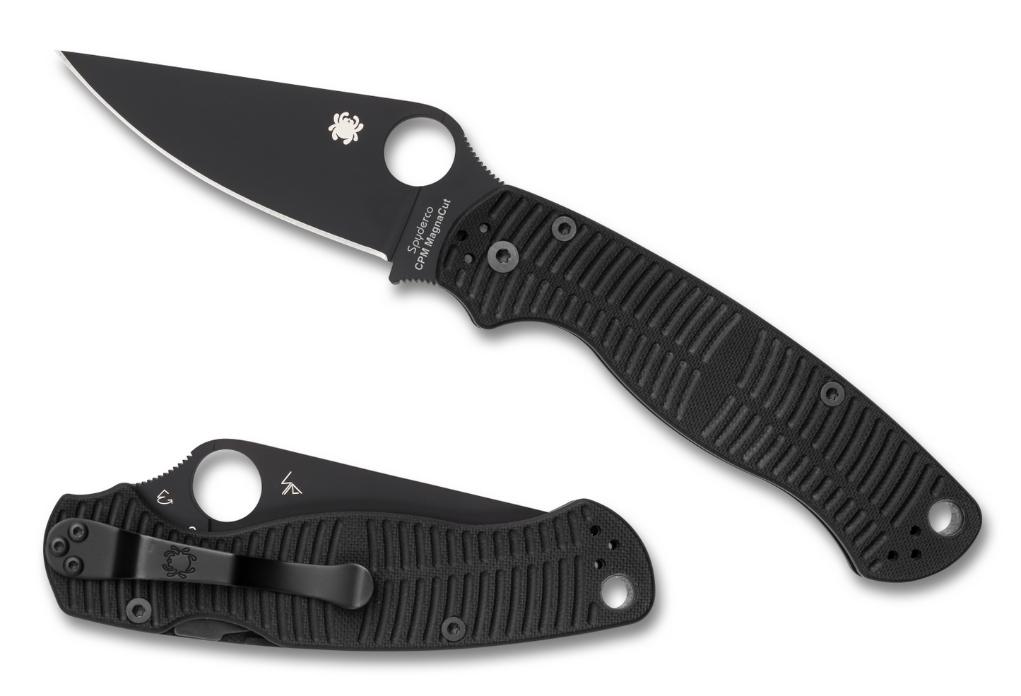 Spyderco Paramilitary 2 Salt Magnacut Black Blade C81GMCBKP2