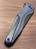 Chapman Lake Knives CLK-1 Slate Grey/Electric Blue