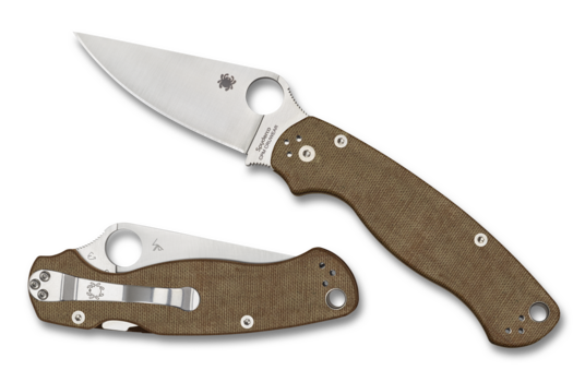 Spyderco Paramilitary 2 Micarta CRUWEAR “CRUCARTA”