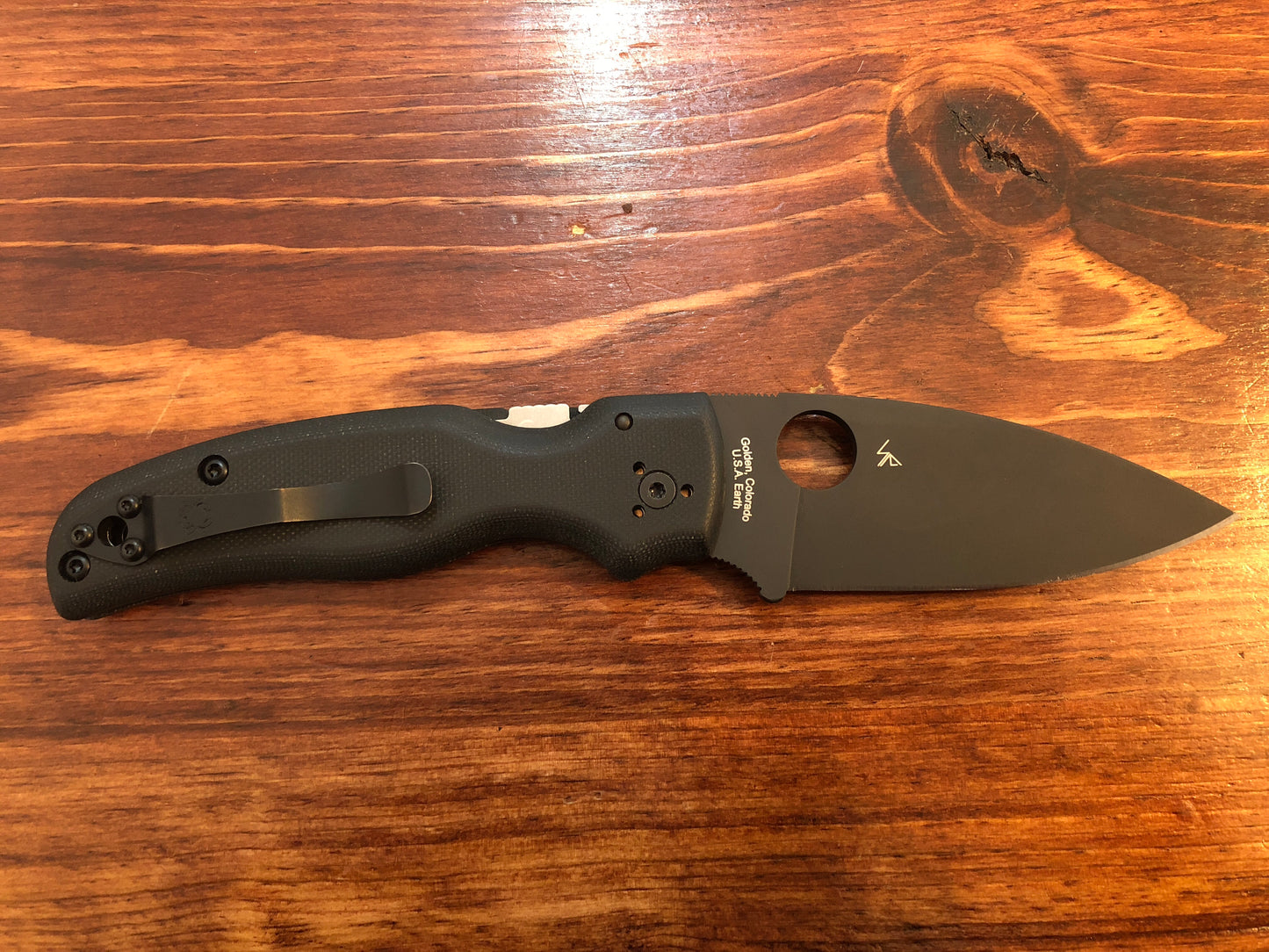 Spyderco Shaman Black Blade