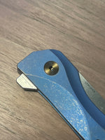 Chapman Lake Knives CLK-1 Antique Blue/Oiled Bronze