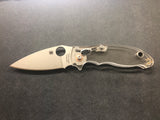 Spyderco S30V Manix 2 With Aftermarket Clear Scales
