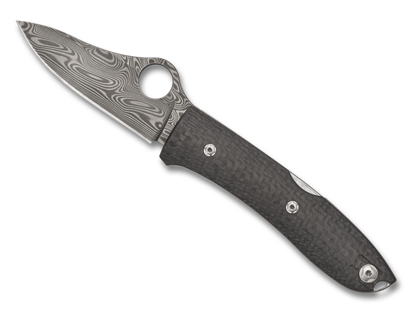 Spyderco SpyOpera Carbon Fiber Damascus Thor Sprint Run